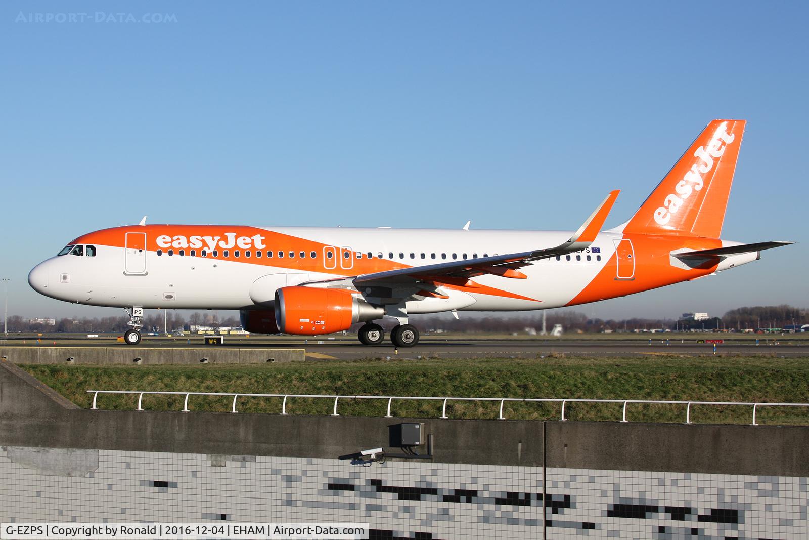 G-EZPS, 2016 Airbus A320-214 C/N 7410, at spl