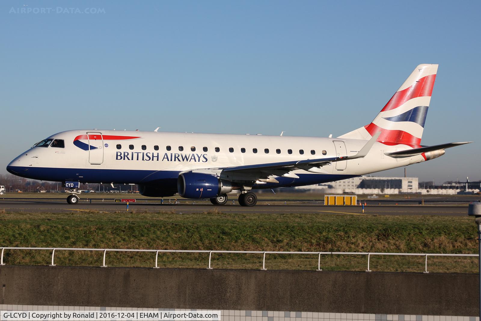G-LCYD, 2009 Embraer 170STD (ERJ-170-100STD) C/N 17000294, at spl