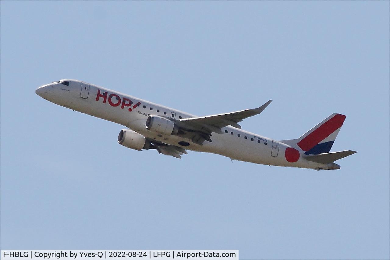 F-HBLG, 2009 Embraer 190LR (ERJ-190-100LR) C/N 19000254, Embraer 190LR, Climbing from rwy 08L, Roissy Charles De Gaulle airport (LFPG-CDG)
