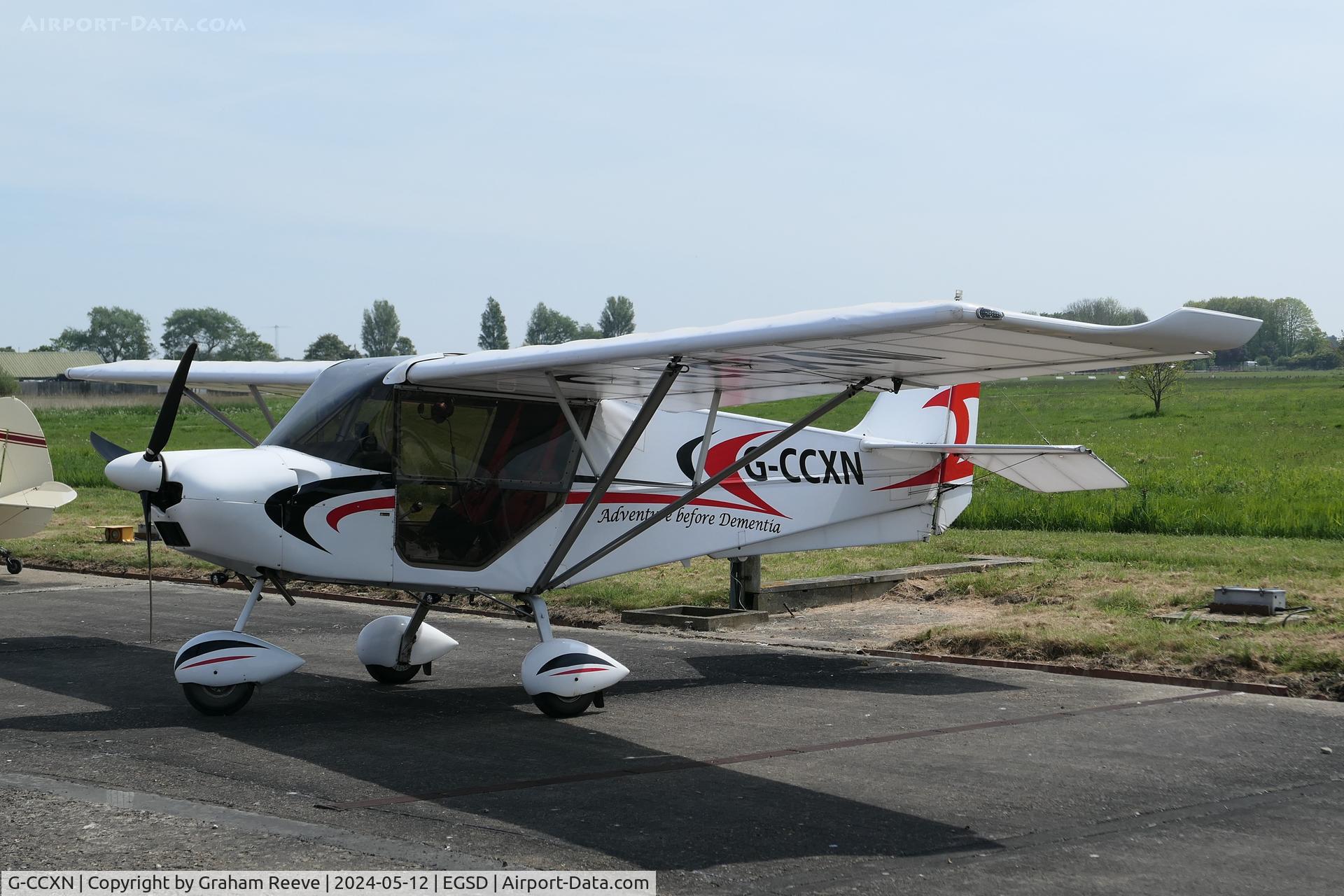 G-CCXN, 2004 Best Off Skyranger 912(2) C/N BMAA/HB/323, Parked at North Denes on their first ever fly-in.