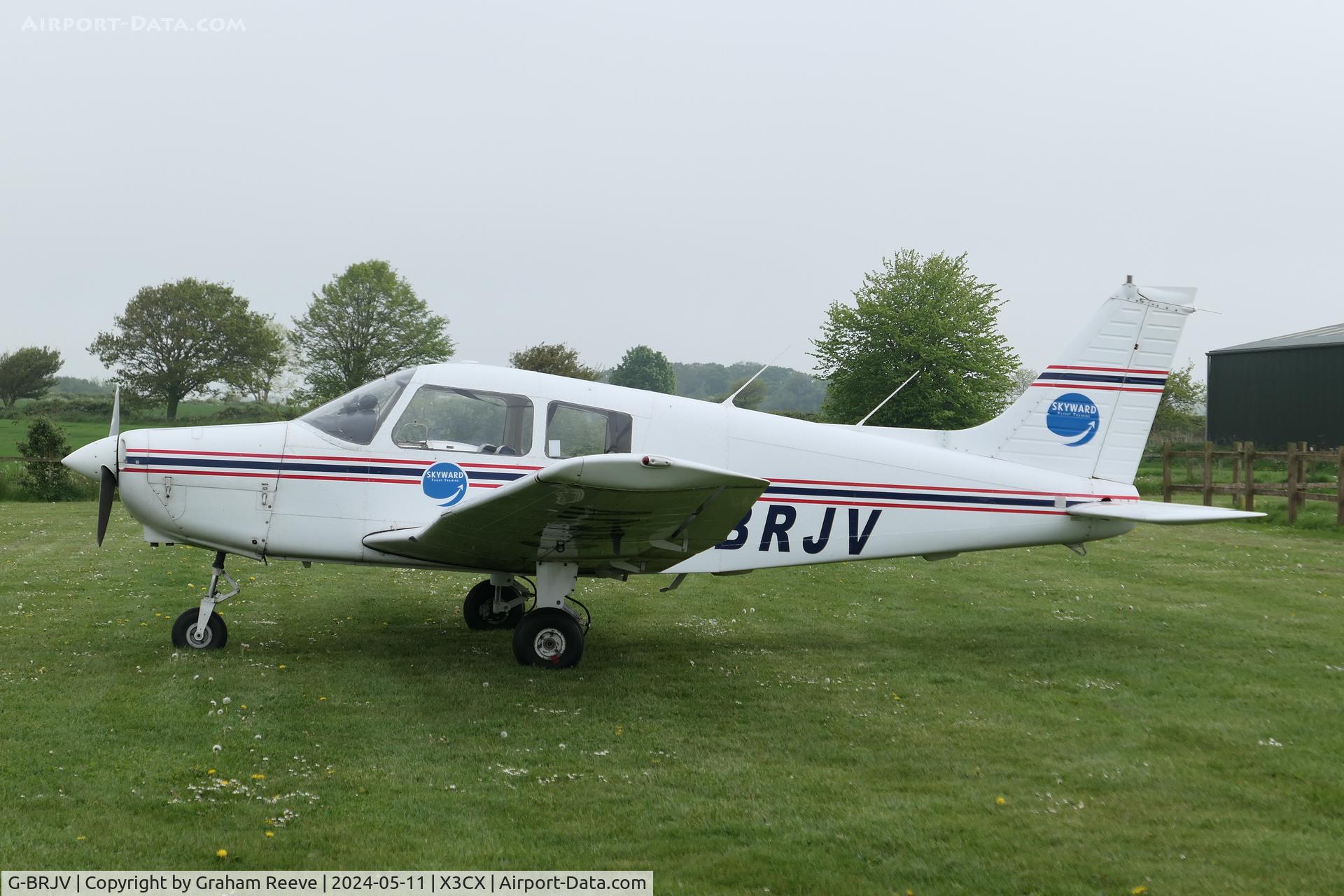 G-BRJV, 1988 Piper PA-28-161 Cadet C/N 28-41167, Parked at Northrepps.