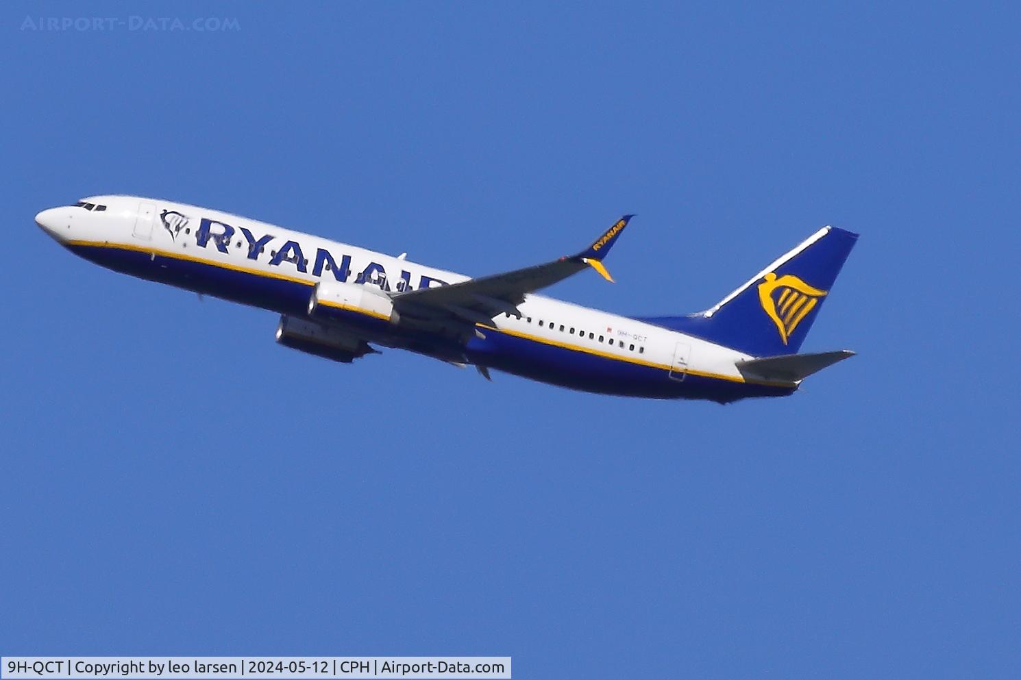 9H-QCT, 2016 Boeing 737-8AS C/N 44742, Copenhagen 12.5.2024