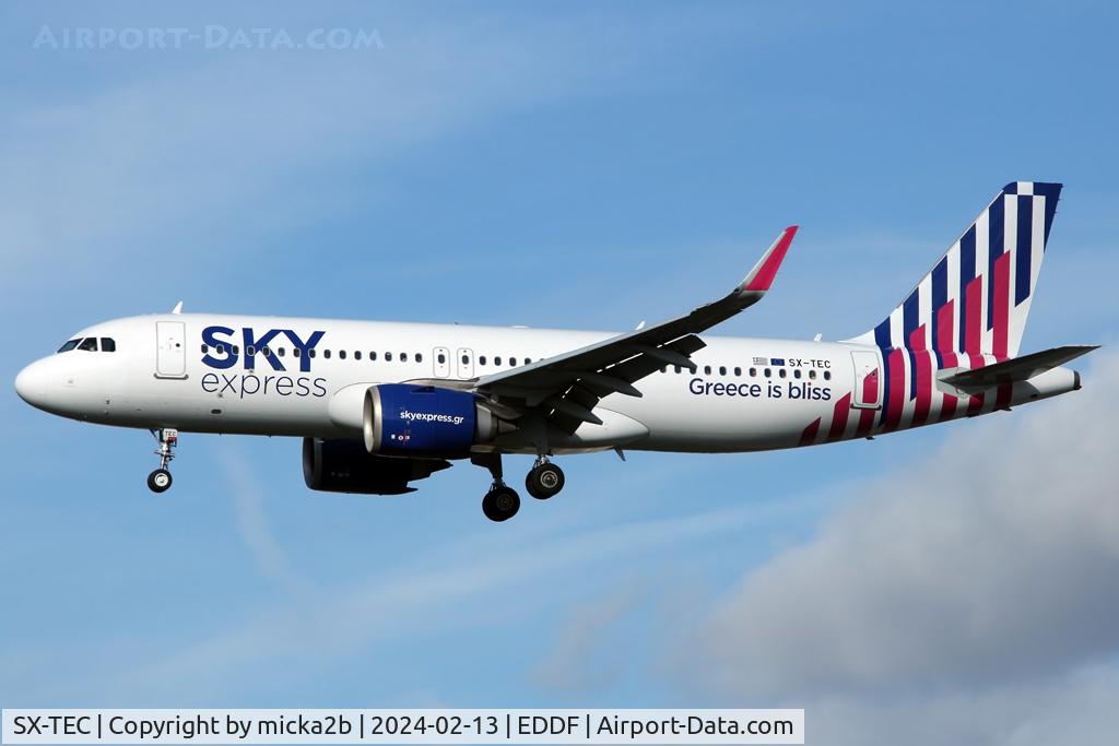 SX-TEC, 2020 Airbus A320-251N C/N 9566, Landing