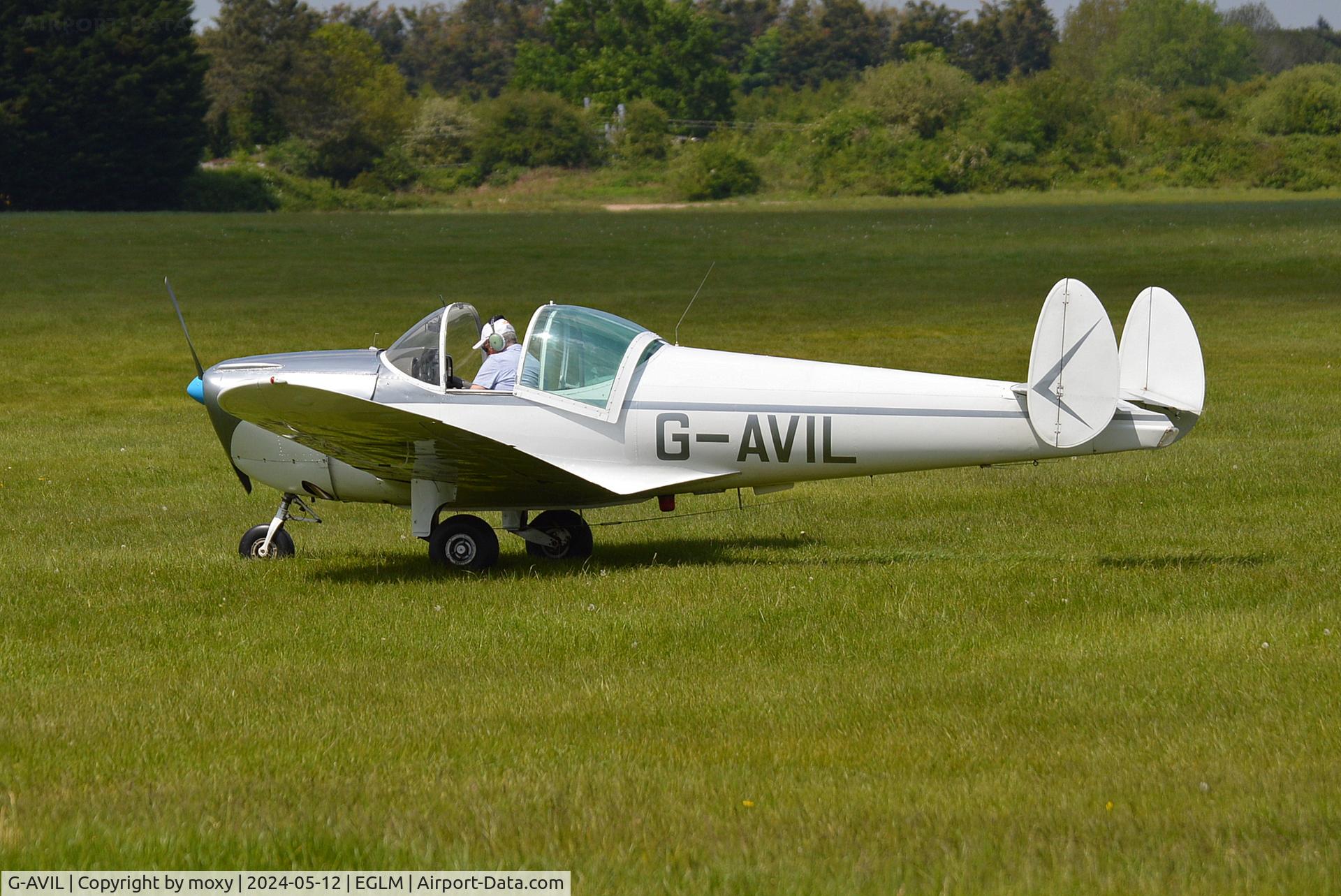 G-AVIL, 1965 Alon A-2 Aircoupe C/N A-5, Alon A-2 Aircoupe at White Waltham. Ex N5471E