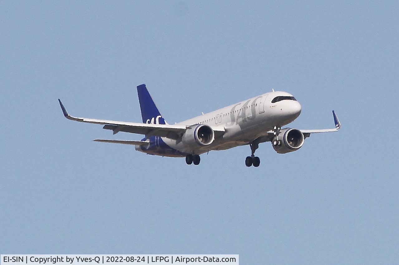 EI-SIN, 2022 Airbus A320-251N C/N 10629, Airbus A320-251N, Short approach rwy 09L, Roissy Charles De Gaulle airport (LFPG-CDG)