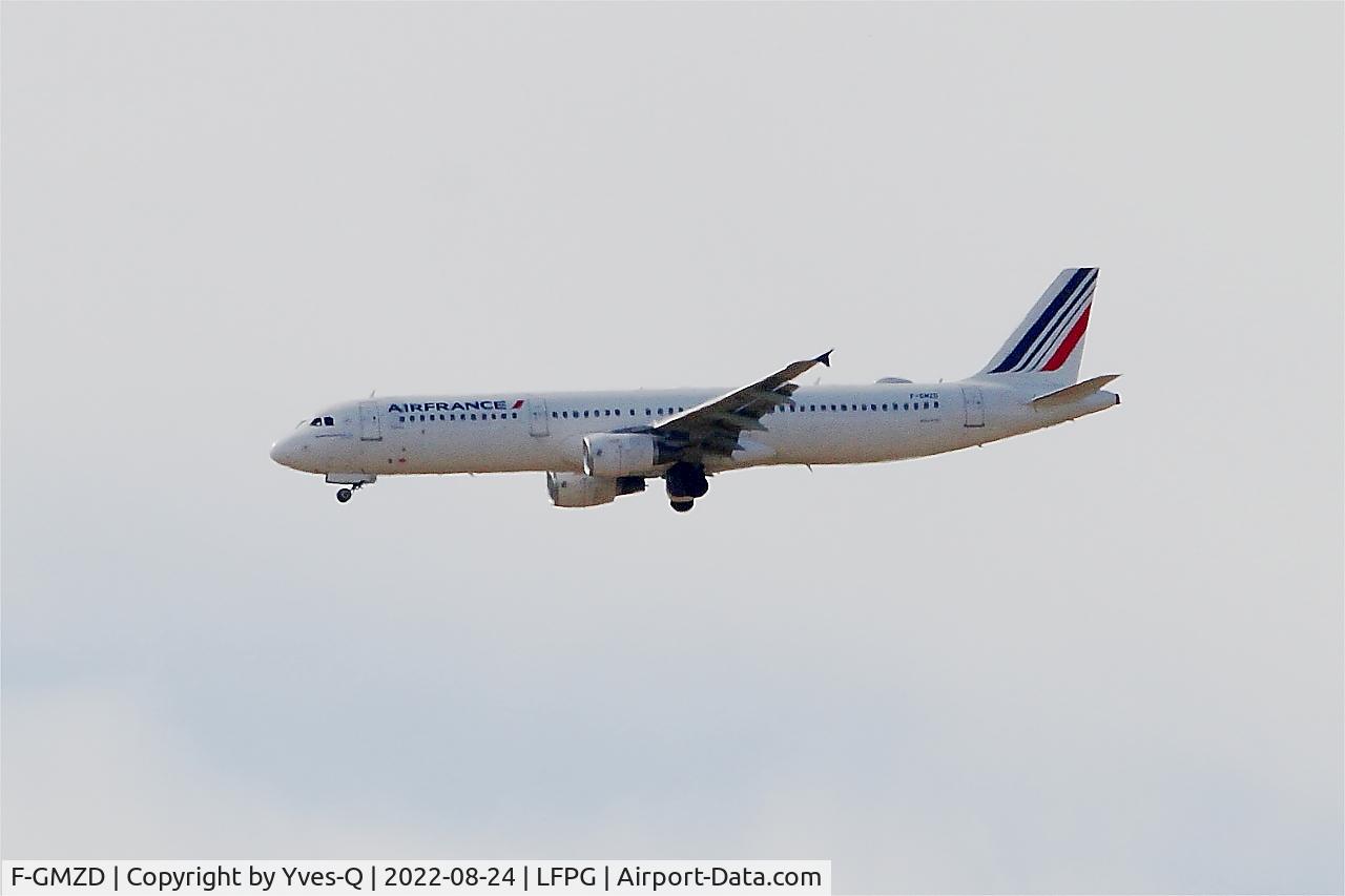 F-GMZD, 1995 Airbus A321-111 C/N 0529, Airbus A321-111, On final rwy 08R, Roissy Charles De Gaulle airport (LFPG-CDG)