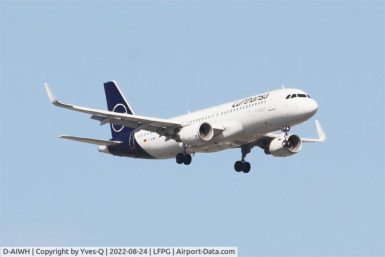 D-AIWH, 2019 Airbus A320-214 C/N 8911, Airbus A320-214, On final rwy 09L, Roissy Charles De Gaulle airport (LFPG-CDG)