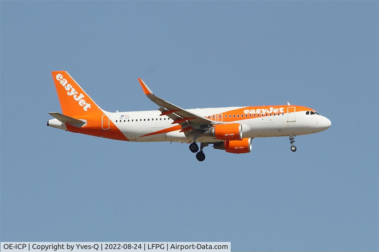 OE-ICP, 2015 Airbus A320-214 C/N 6605, Airbus A320-214, On final rwy 09L, Roissy Charles De Gaulle airport (LFPG-CDG)