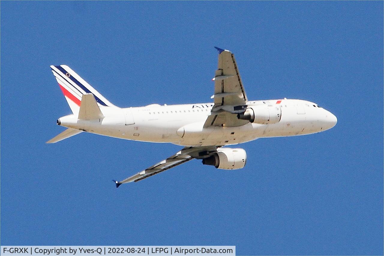 F-GRXK, 2006 Airbus A319-115LR C/N 2716, Airbus A319-115LR, Climbing from rwy 09R, Roissy Charles De Gaulle airport (LFPG-CDG)