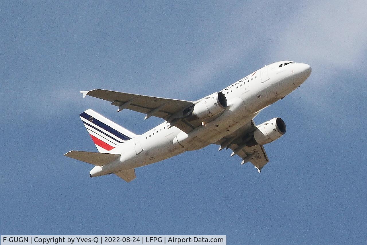F-GUGN, 2006 Airbus A318-111 C/N 2918, Airbus A318-111, Climbing from rwy 09R, Roissy Charles De Gaulle airport (LFPG-CDG)