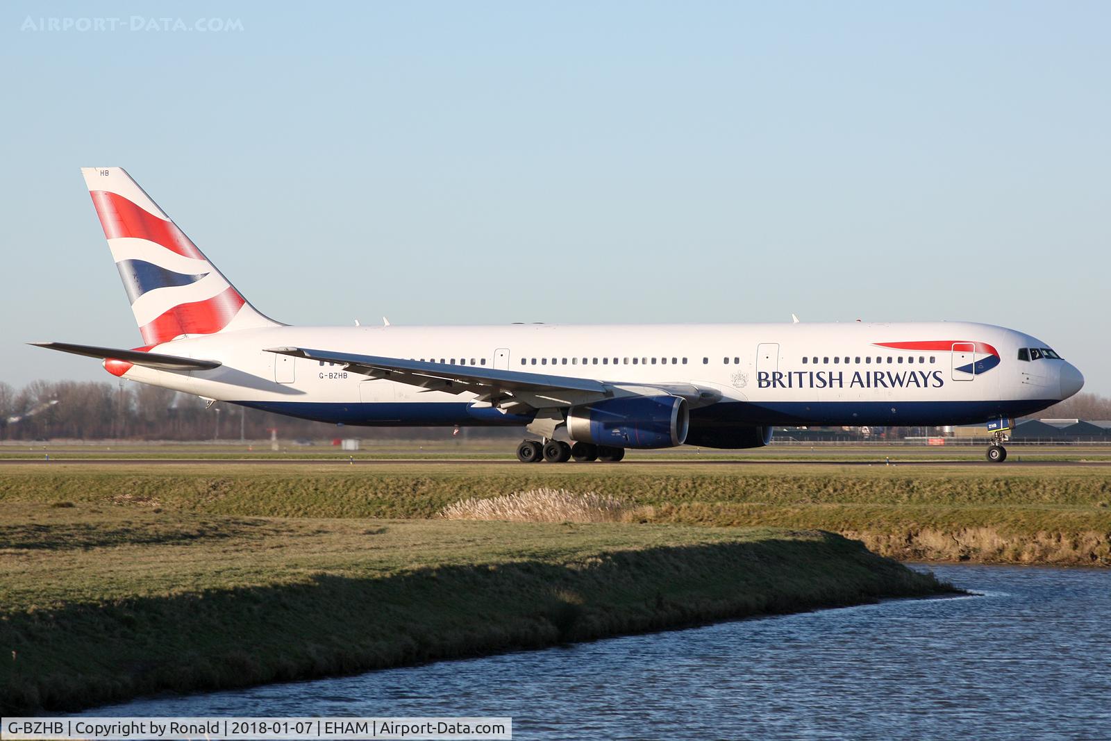 G-BZHB, 1998 Boeing 767-336 C/N 29231, at spl