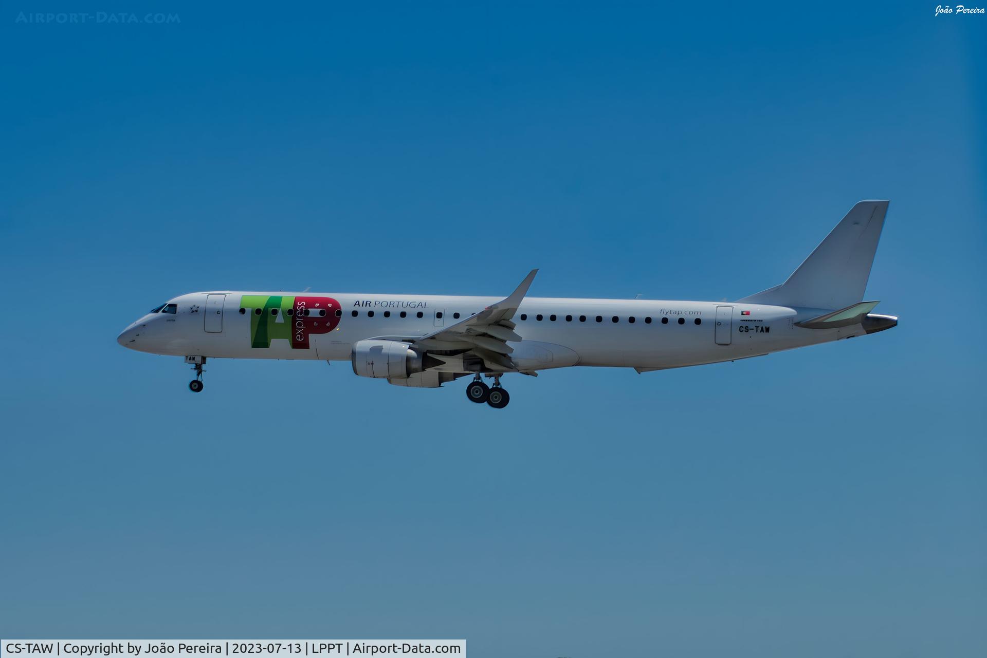 CS-TAW, 2009 Embraer ERJ-195 C/N 19000303, PGA E195LR at LPPT