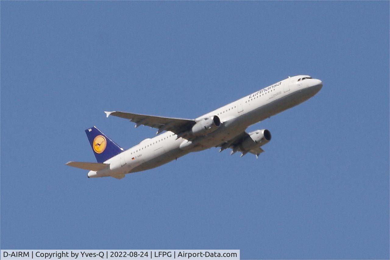 D-AIRM, 1994 Airbus A321-131 C/N 0518, Airbus A321-131, Climbing from rwy 09R, Roissy Charles De Gaulle airport (LFPG-CDG)