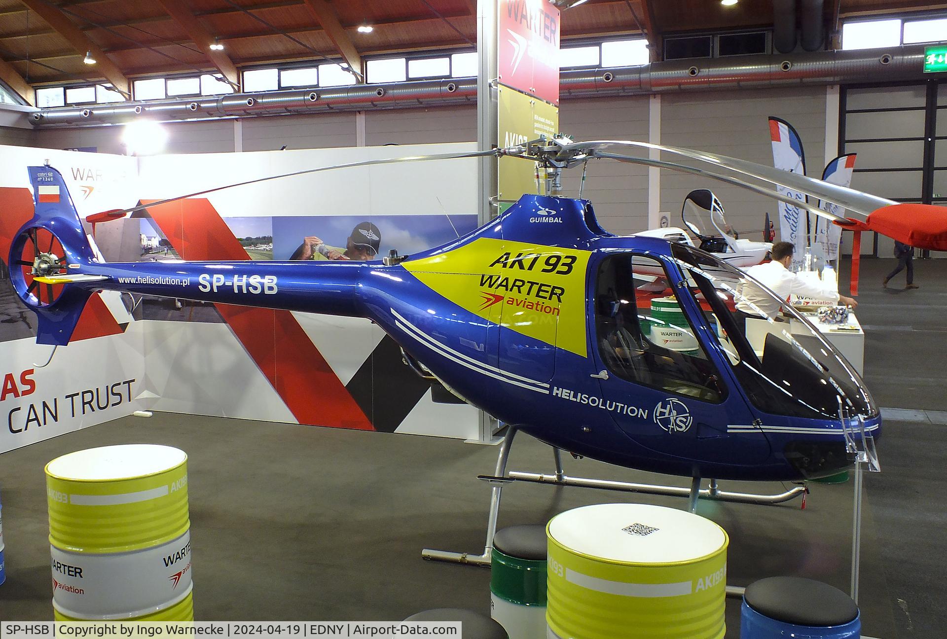 SP-HSB, Guimbal Cabri G2 C/N 1360, Guimbal Cabri G2 at the AERO 2024, Friedrichshafen