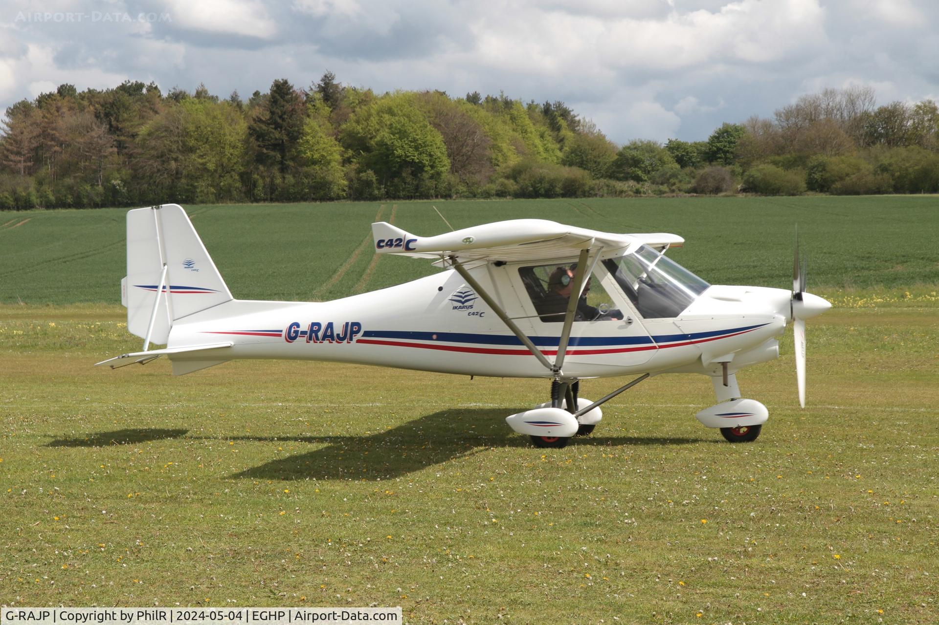 G-RAJP, 2022 Comco Ikarus C42 FB100 Charlie C/N 2202-7676, G-RAJP 2022 The Light Aircraft Co Ltd Ikarus C42 FB100 Charlie Popham 04.05.24