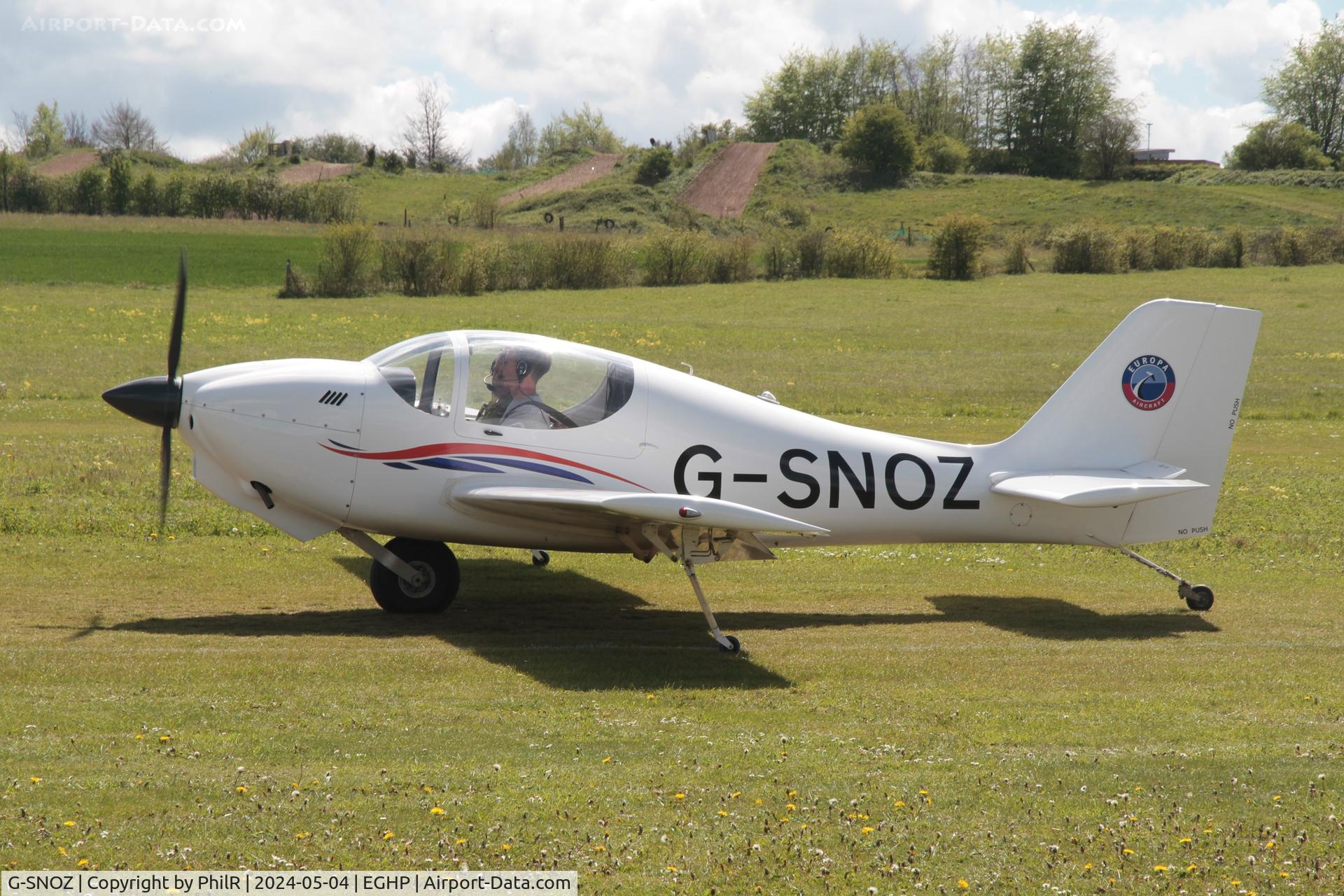 G-SNOZ, 1994 Europa Monowheel C/N PFA 247-12545, G-SNOZ 2017 Europa Popham 04.05.24