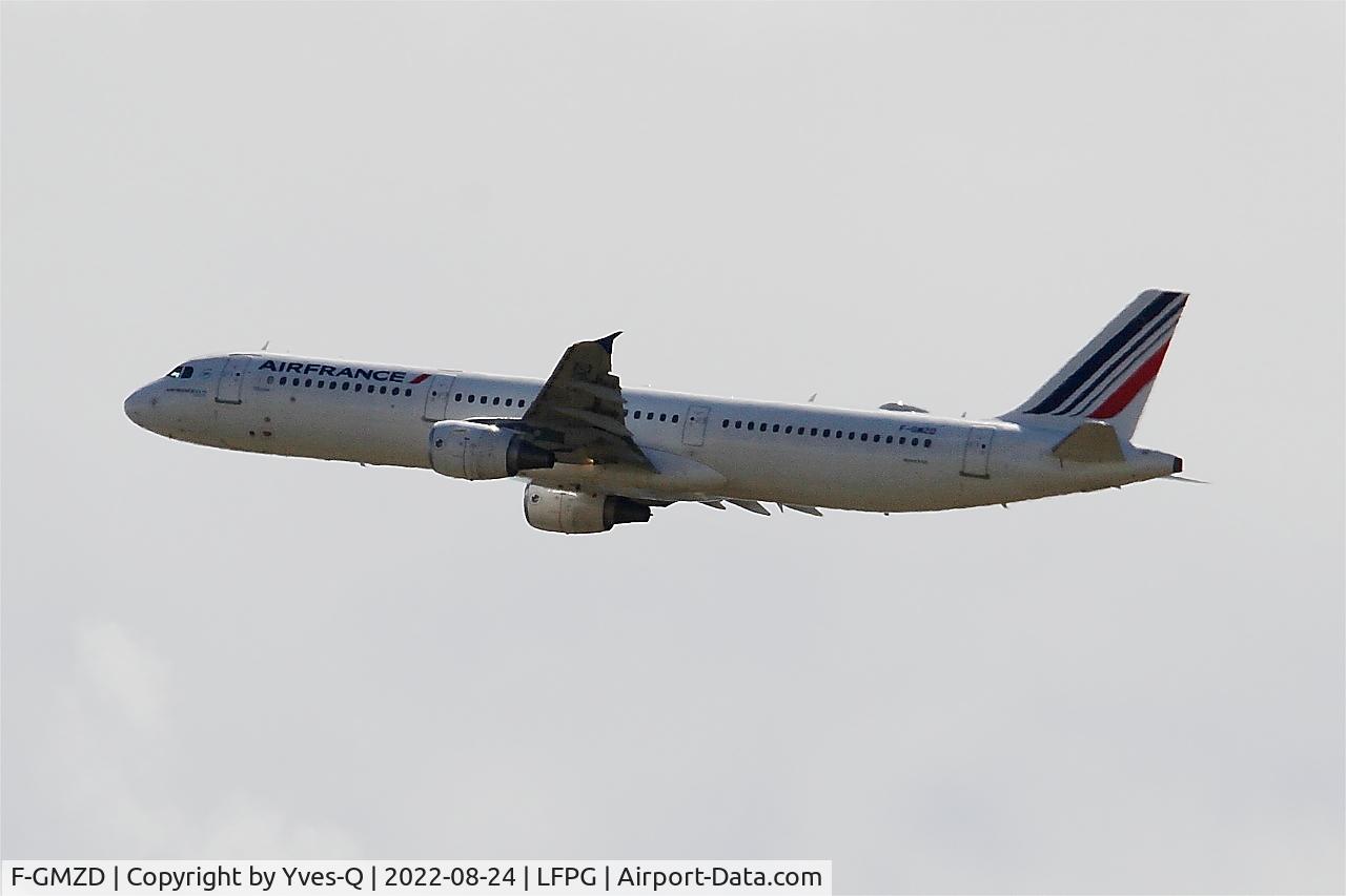 F-GMZD, 1995 Airbus A321-111 C/N 0529, Airbus A321-111, Climbing from rwy 08L, Roissy Charles De Gaulle airport (LFPG-CDG)