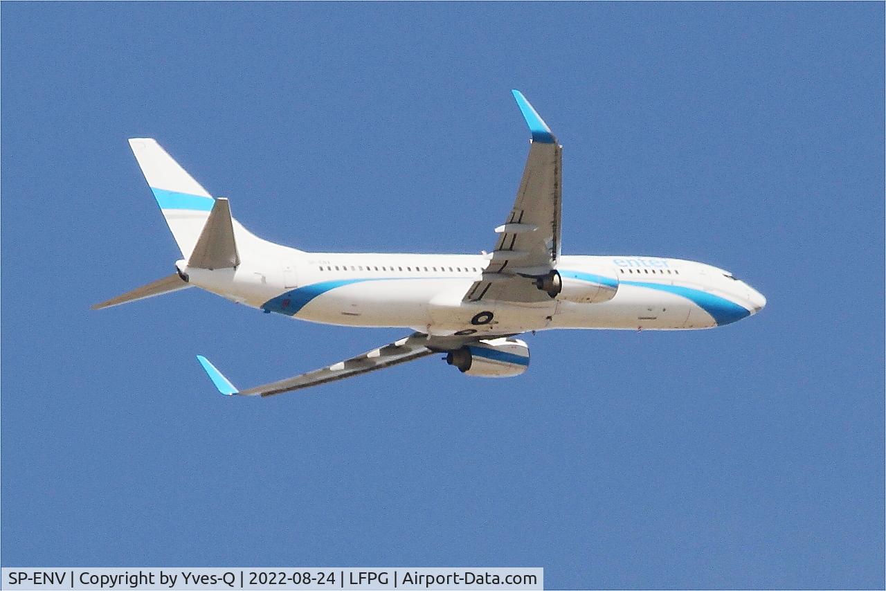 SP-ENV, 2003 Boeing 737-8BK C/N 33014, Boeing 737-8BK, Climbing from rwy 09R, Roissy Charles De Gaulle airport (LFPG-CDG)