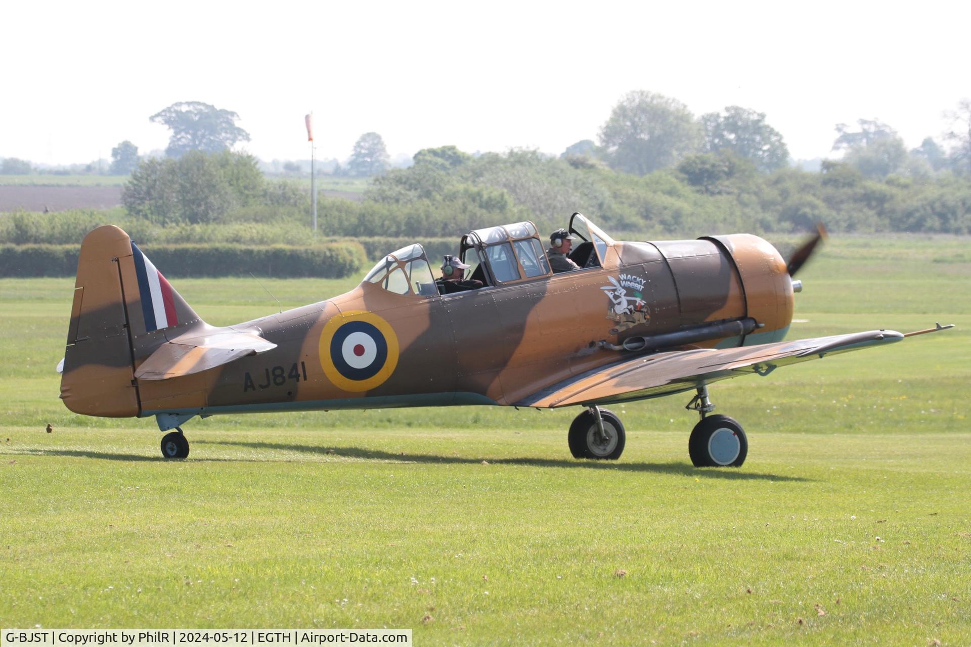 G-BJST, 1953 Canadian Car & Foundry T-6H Harvard Mk.4M C/N 14A-2429, AJ841 (G-BJST) 1953 Canadian Car Foundry Co T-6 Harvard Shuttleworth Best of British Airshow 12.05.24 (1)