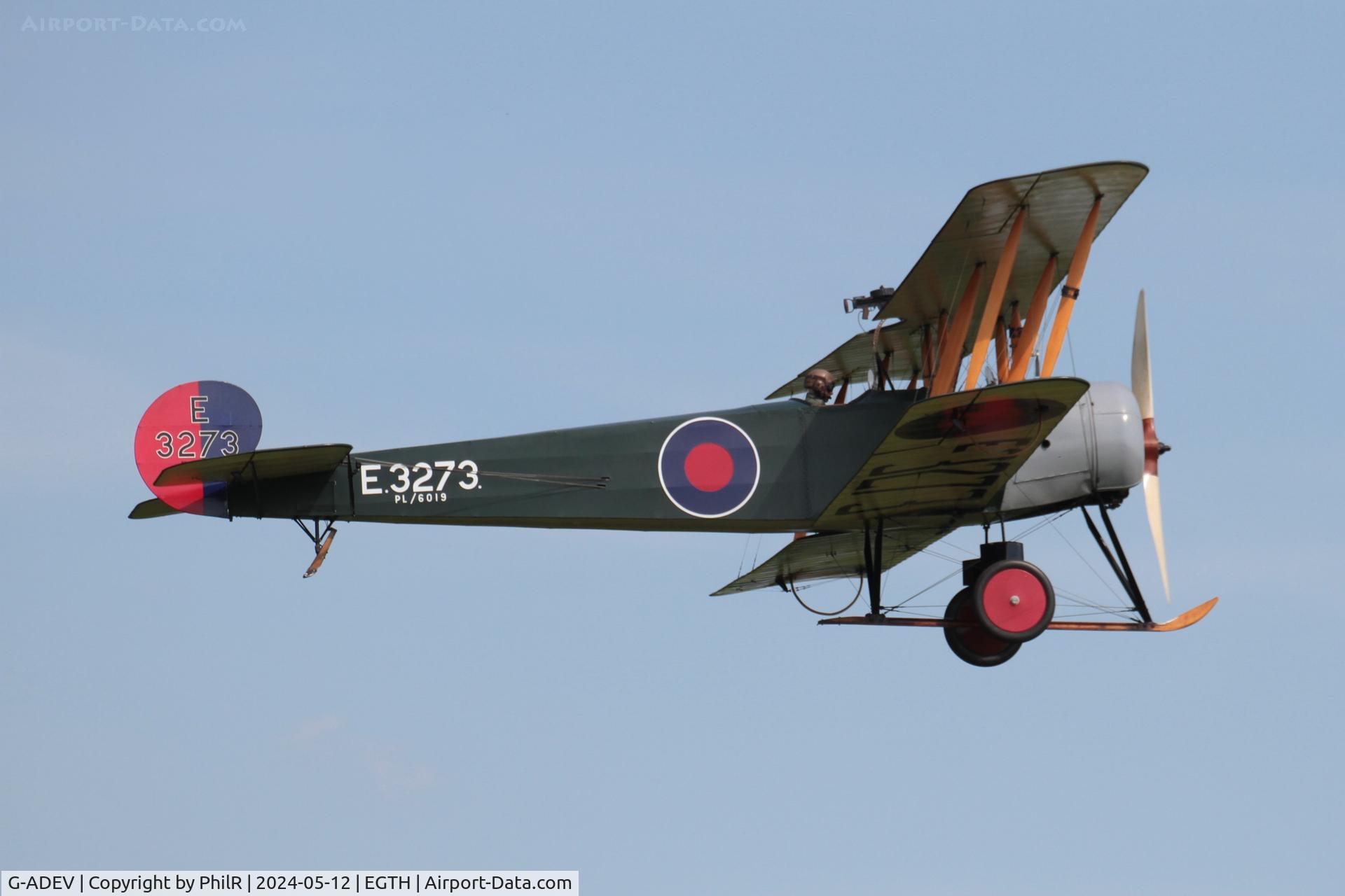 G-ADEV, 1918 Avro 504K C/N R3/LE/61400, E3273 (G-ADEV) 1918 Avro 504K Shuttleworth Best of British Airshow 12.05.24 (2)