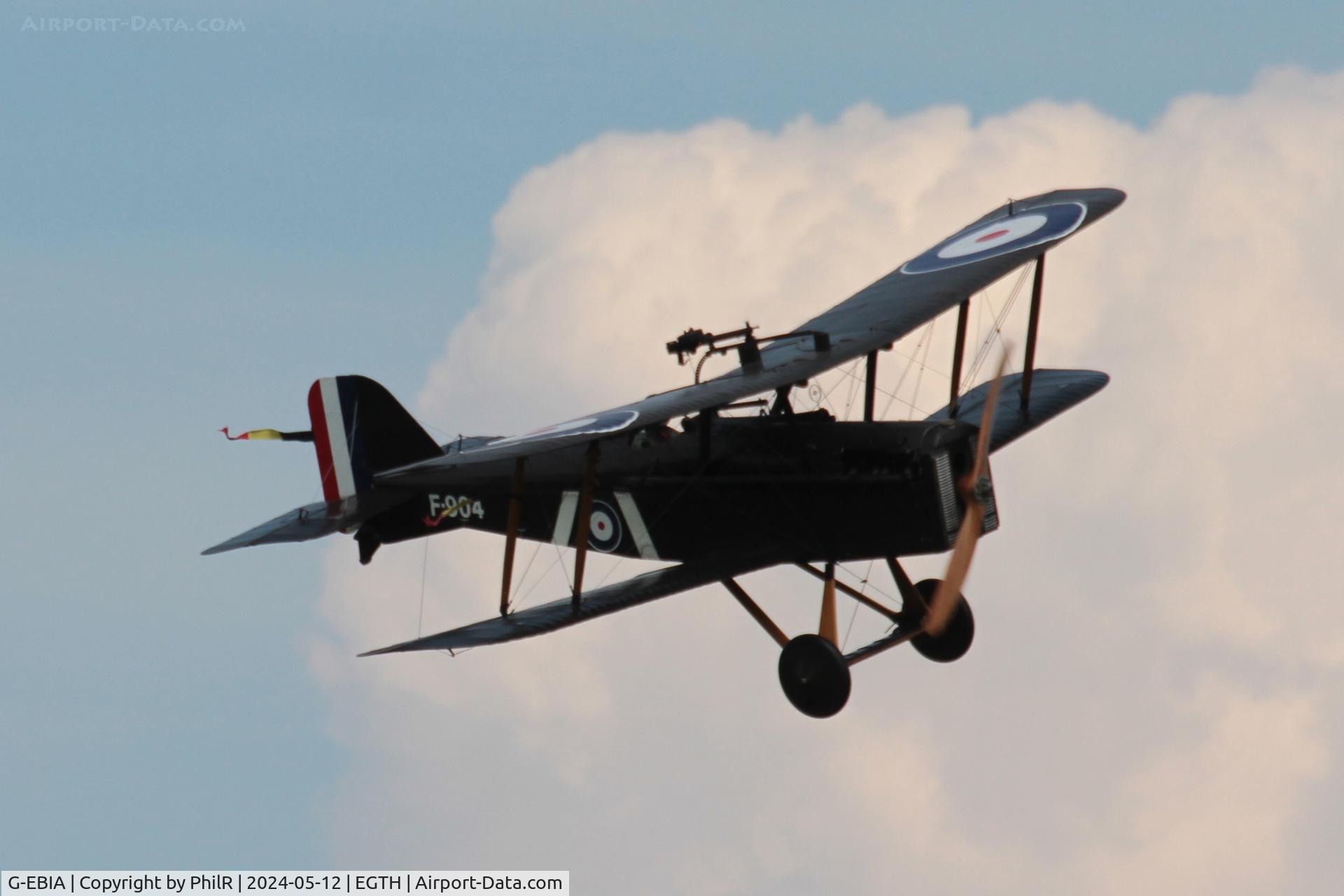 G-EBIA, 1918 Royal Aircraft Factory SE-5A C/N 654/2404, F904 (G-EBIA) 1918 RAF (Wolseley Motors built) SE5A Shuttleworth Best of British Airshow 12.05.24 (7)