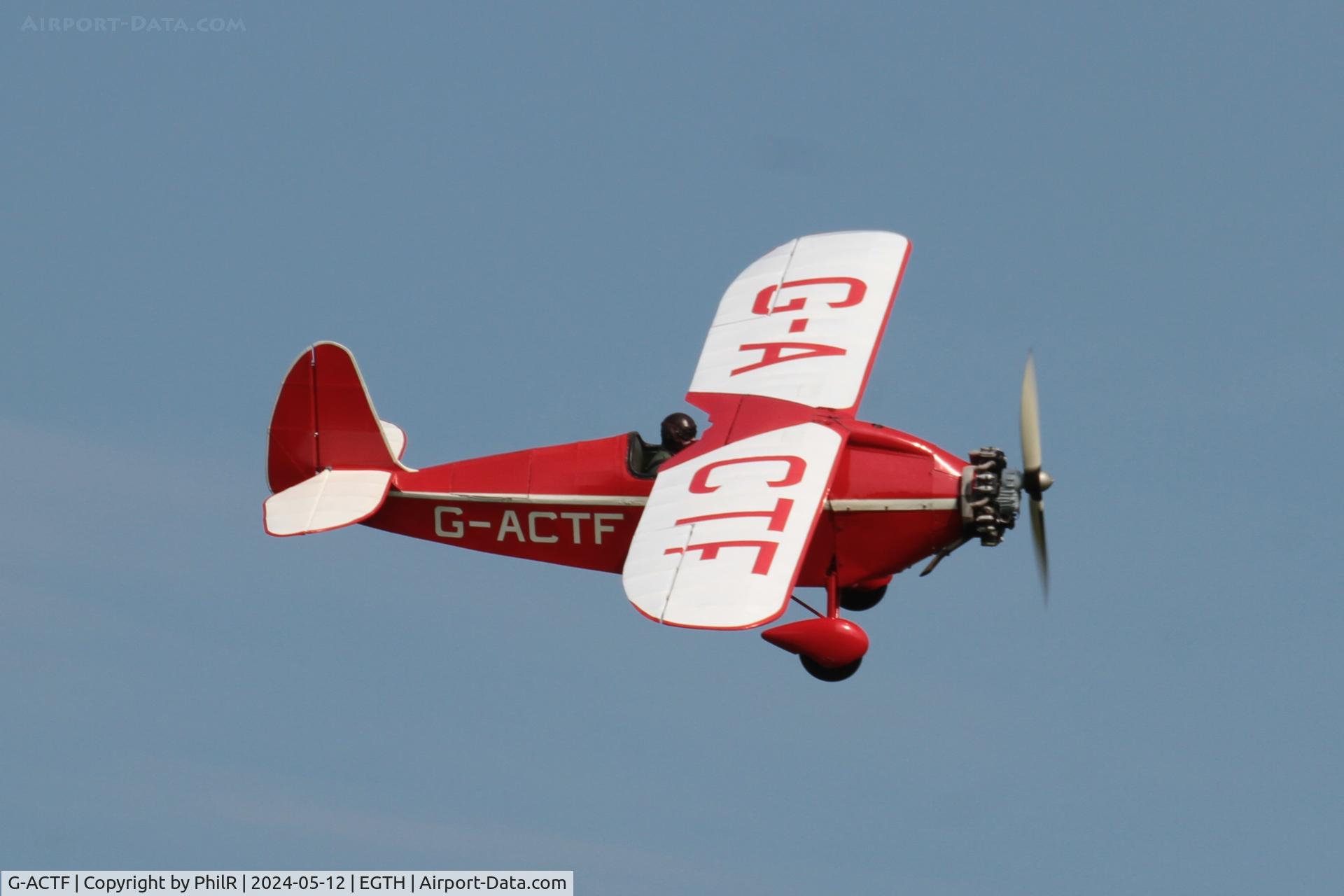 G-ACTF, 1932 Comper CLA-7 Swift C/N S32/9, G-ACTF 1932 Comper CLA7 Swift Shuttleworth Best of British Airshow 12.05.24 (1)
