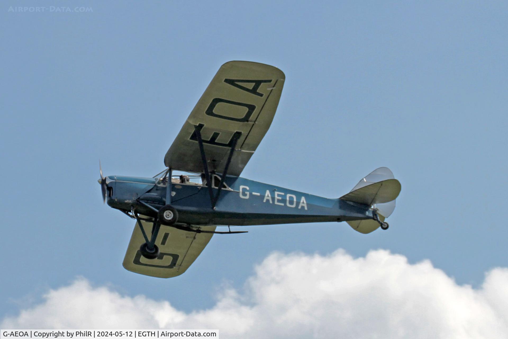 G-AEOA, 1931 De Havilland DH.80A Puss Moth C/N 2184, G-AEOA 1931 DH80A Puss Moth Shuttleworth Best of British Airshow 12.05.24 (8)