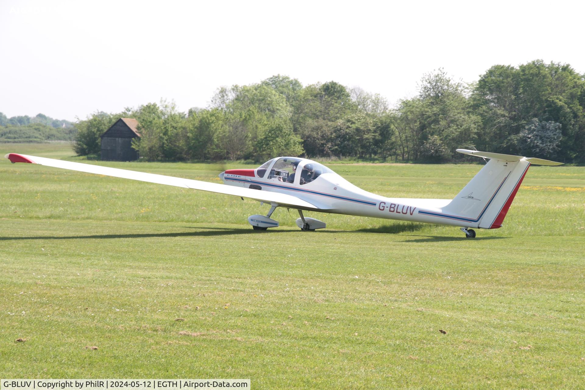 G-BLUV, 1985 Grob G-109B C/N 6336, G-BLUV 1985 Grob G109B Shuttleworth Best of British Airshow 12.05.24
