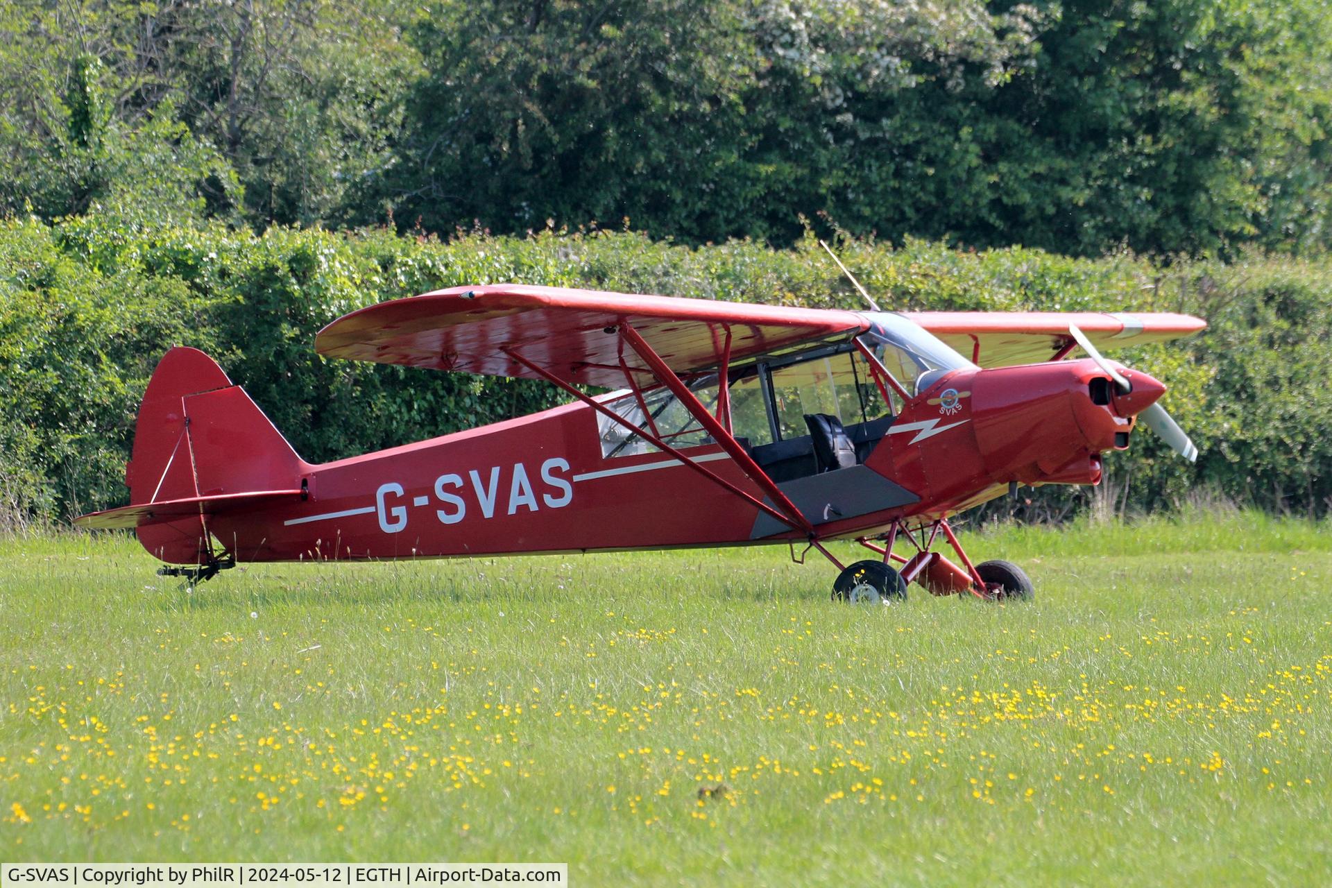 G-SVAS, 1961 Piper PA-18-150 Super Cub C/N 18-7605, G-SVAS 1961 Piper PA-18-150 Super Cub Shuttleworth Best of British Airshow 12.05.24 (1)