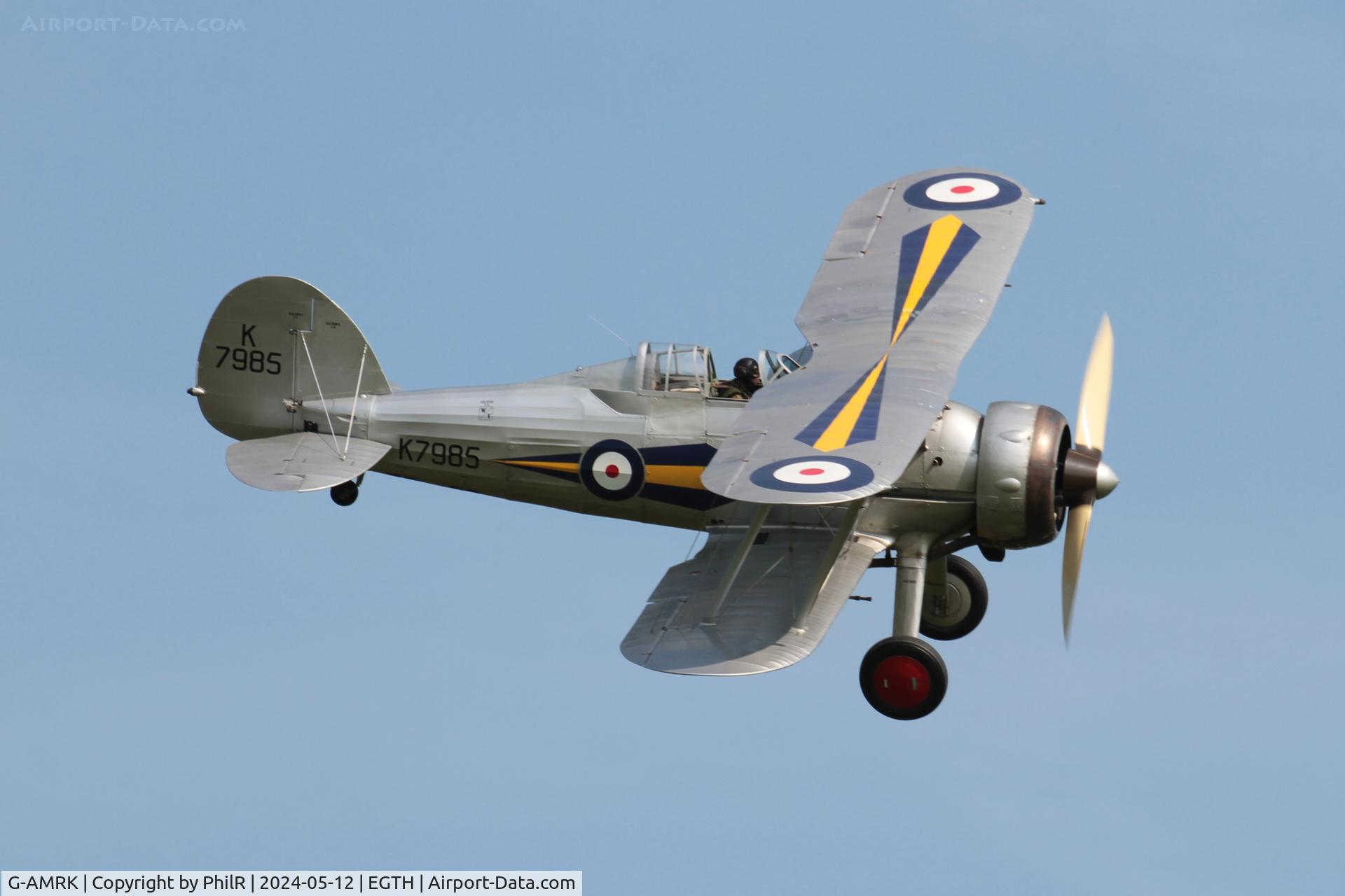 G-AMRK, 1937 Gloster Gladiator Mk1 C/N [L8032], 'K7985' (L8032, G-AMRK) 1938 Gloster Gladiator l Shuttleworth Best of British Airshow 12.05.24 (4)