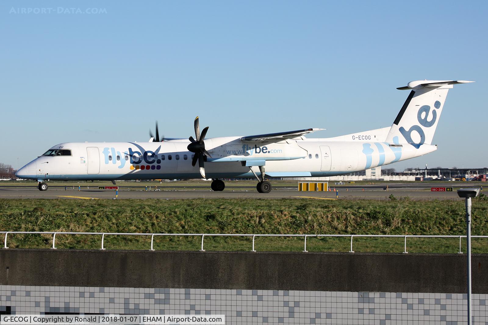 G-ECOG, 2008 De Havilland Canada DHC-8-402Q Dash 8 C/N 4220, at spl