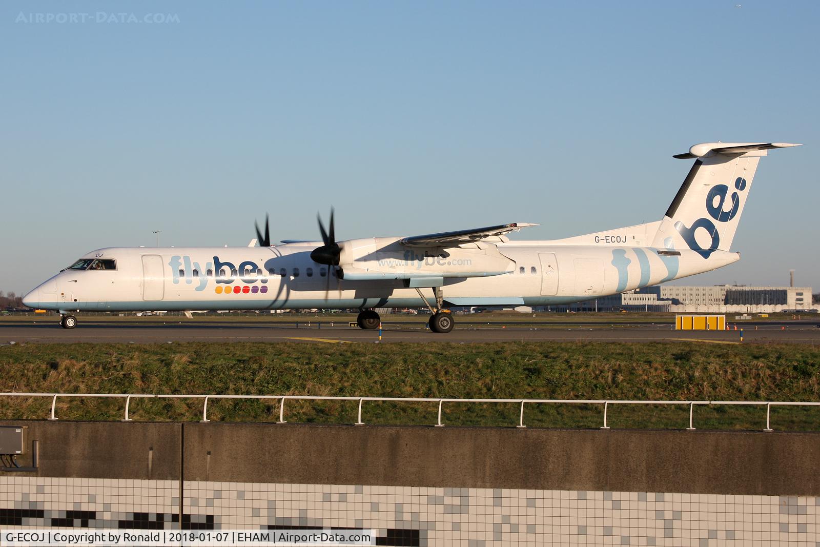 G-ECOJ, 2008 De Havilland Canada DHC-8-402Q Dash 8 C/N 4229, at spl