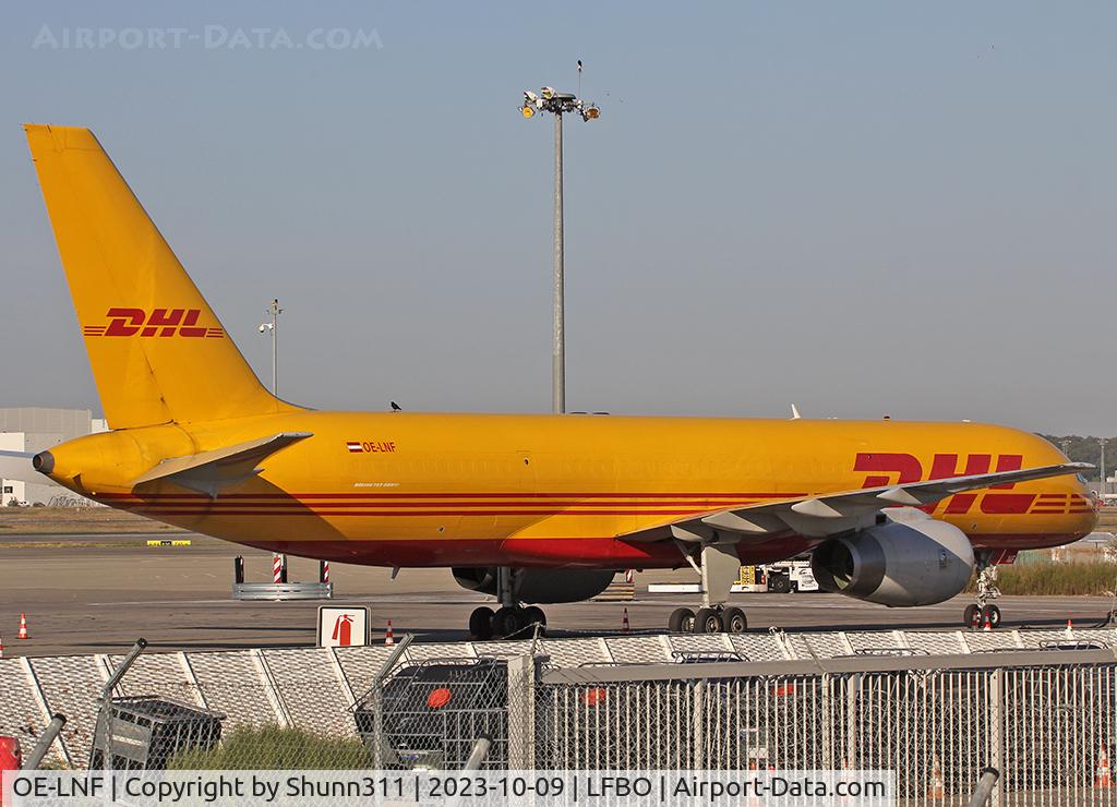OE-LNF, 1999 Boeing 757-236/PCF C/N 29945, Parked at the Cargo area...