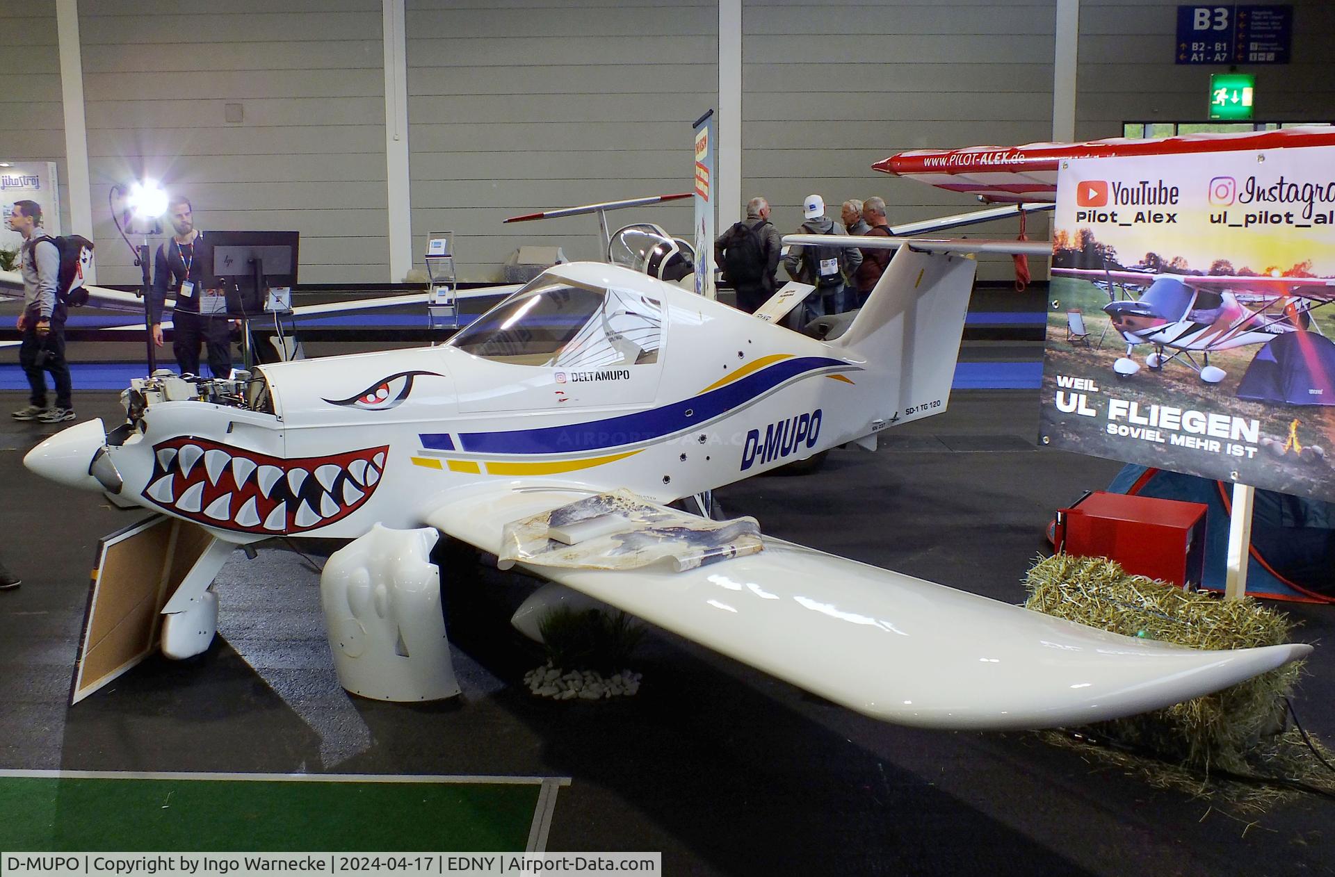 D-MUPO, Spacek SD-1 TG 120 MiniSport C/N not found_D-MUPO, Spacek SD-1 TG120 MiniSport of YouTuber 'Pilot Alex' at the AERO 2024, Friedrichshafen