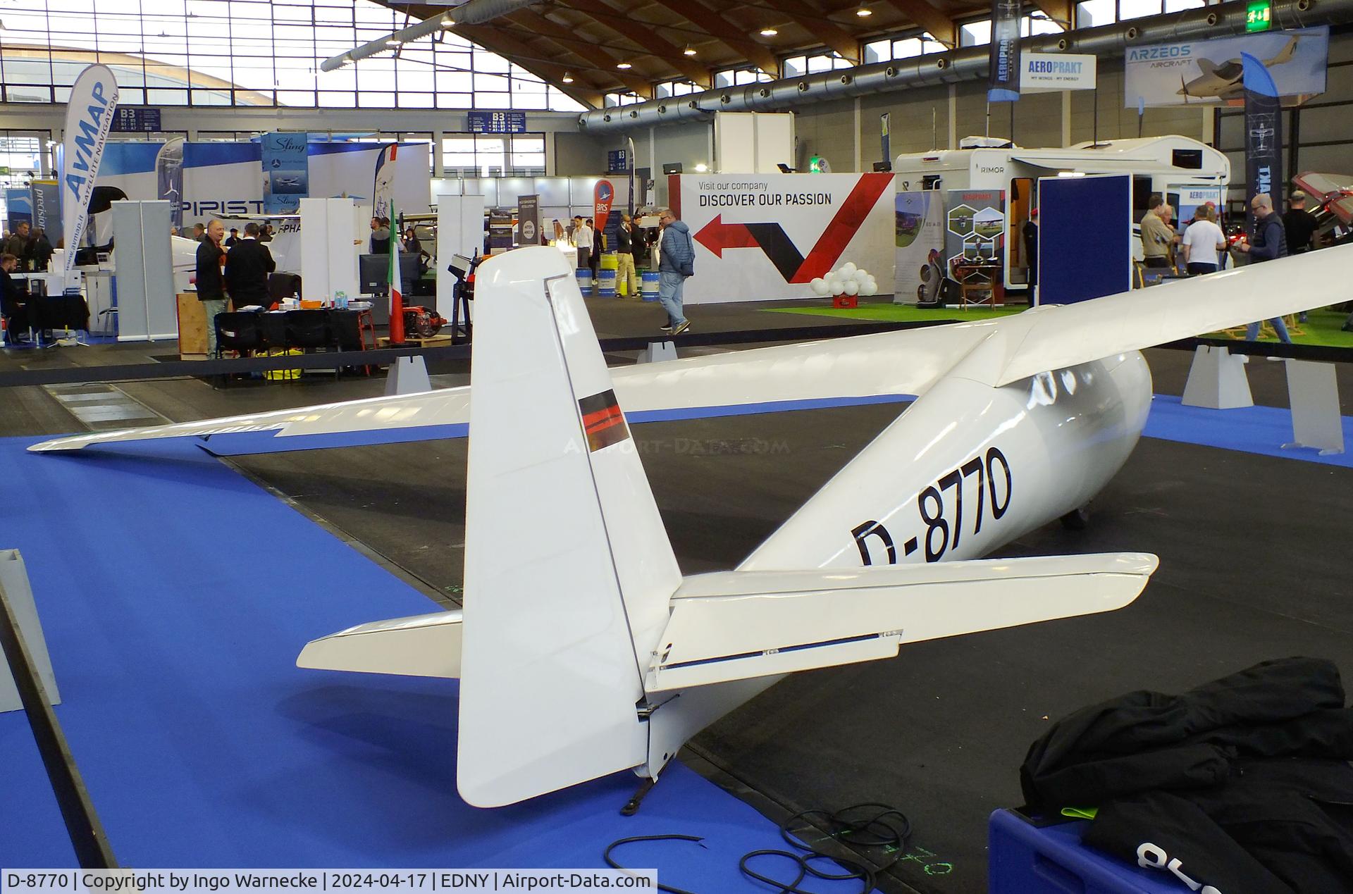 D-8770, 1964 Schleicher Ka-6CR Rhonsegler C/N 6281, Schleicher Ka 6 CR Rhönsegler at the AERO 2024, Friedrichshafen