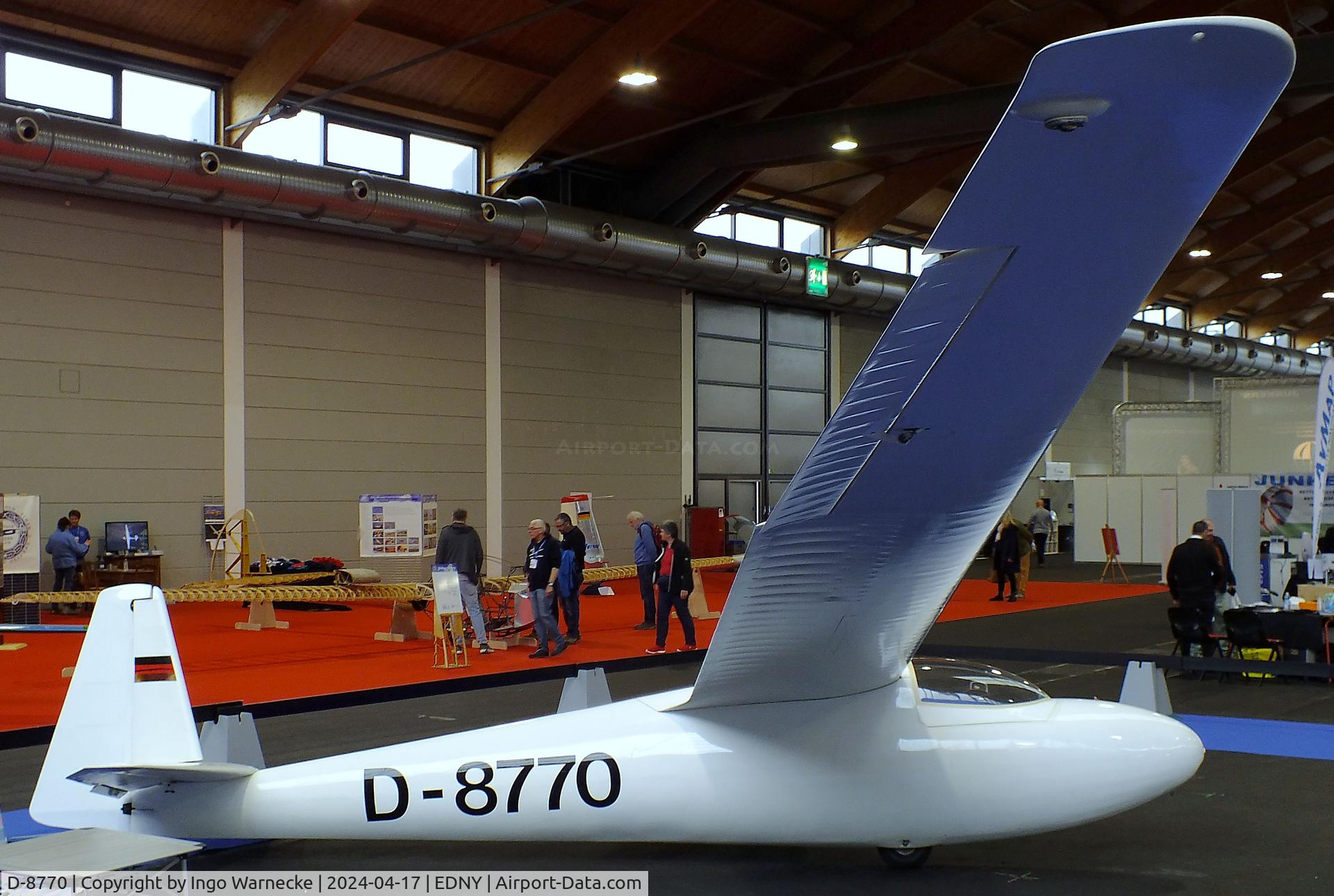 D-8770, 1964 Schleicher Ka-6CR Rhonsegler C/N 6281, Schleicher Ka 6 CR Rhönsegler at the AERO 2024, Friedrichshafen