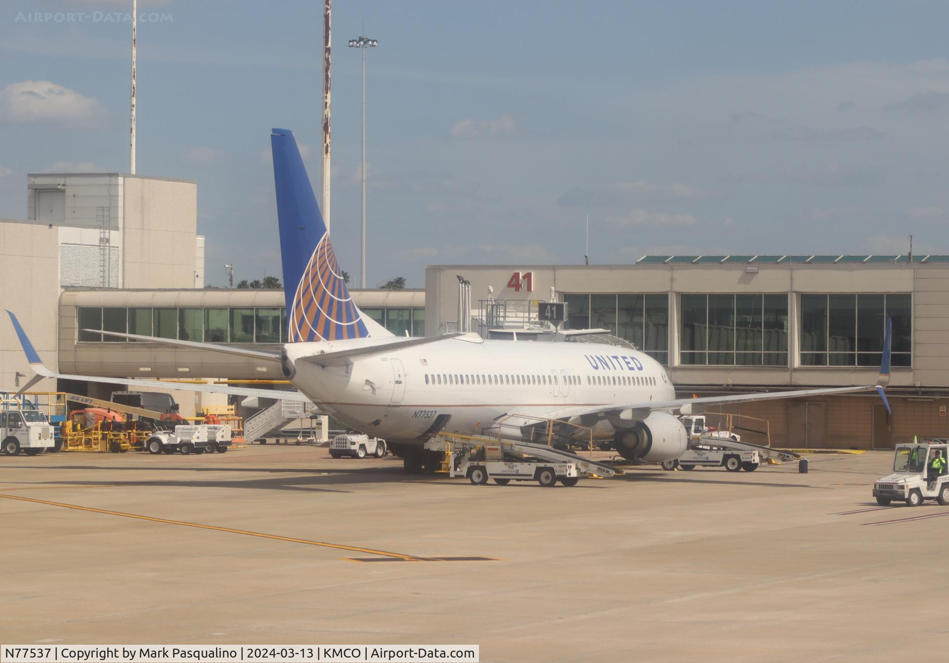 N77537, 2016 Boeing 737-800 C/N 62767, Boeing 737-824