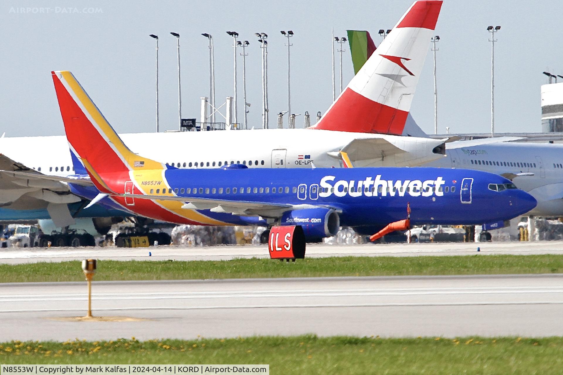 N8553W, 2017 Boeing 737-8H4 C/N 63601, B738 Southwest Boeing 737-8H4 N8553W SWA914 arriving at ORD from LAS