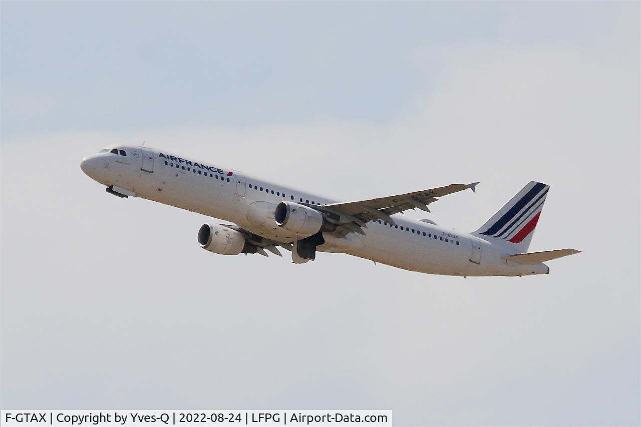 F-GTAX, 2009 Airbus A321-212 C/N 3930, Airbus A321-212, Climbing from rwy 08L, Roissy Charles De Gaulle airport (LFPG-CDG)
