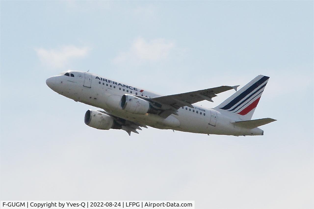 F-GUGM, 2006 Airbus A318-111 C/N 2750, Airbus A318-111, Climbing rwy 08L, Roissy Charles De Gaulle airport (LFPG-CDG)