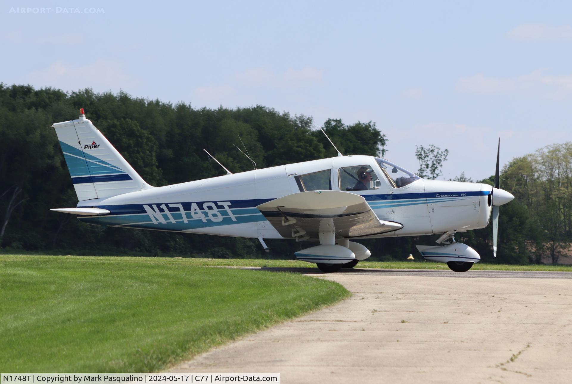 N1748T, 1970 Piper PA-28-140 C/N 28-7125066, Piper PA-28-140
