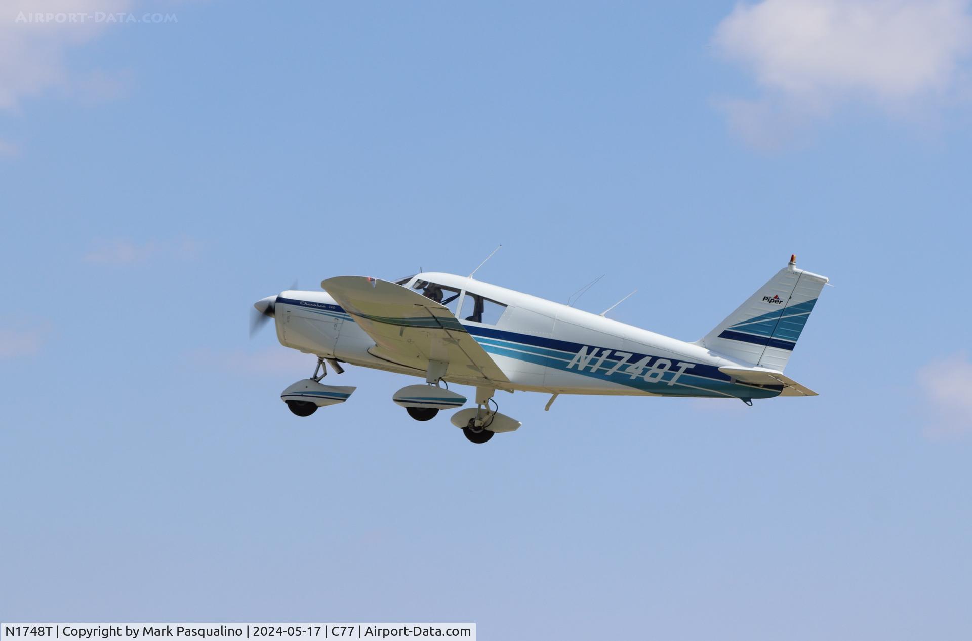 N1748T, 1970 Piper PA-28-140 C/N 28-7125066, Piper PA-28-140