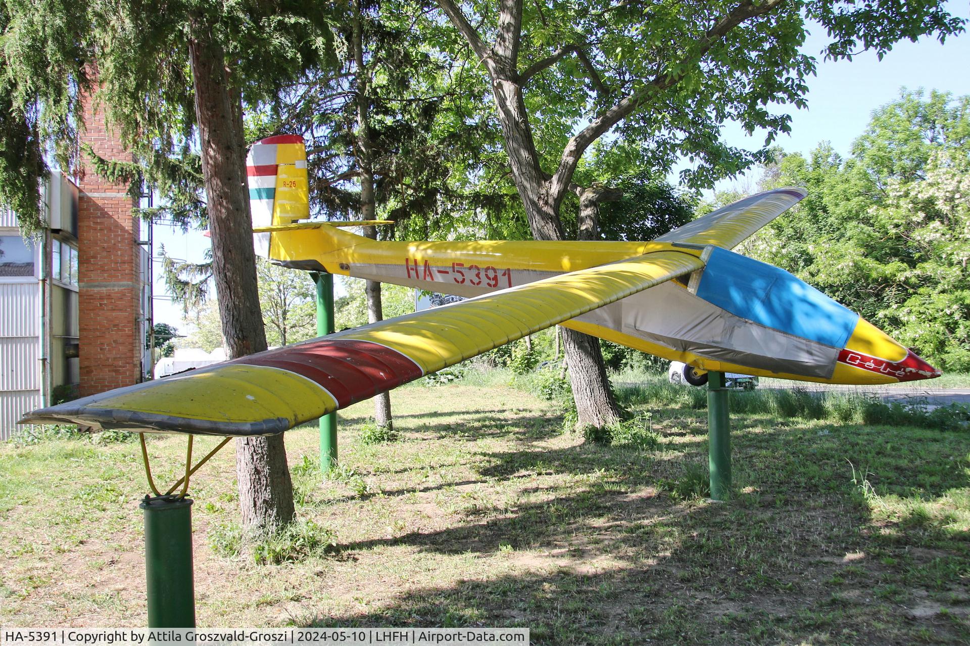 HA-5391, 1966 Rubik R-26S Góbé C/N E-1260, LHFH - Farkashegy Airport Budakeszi, Hungary