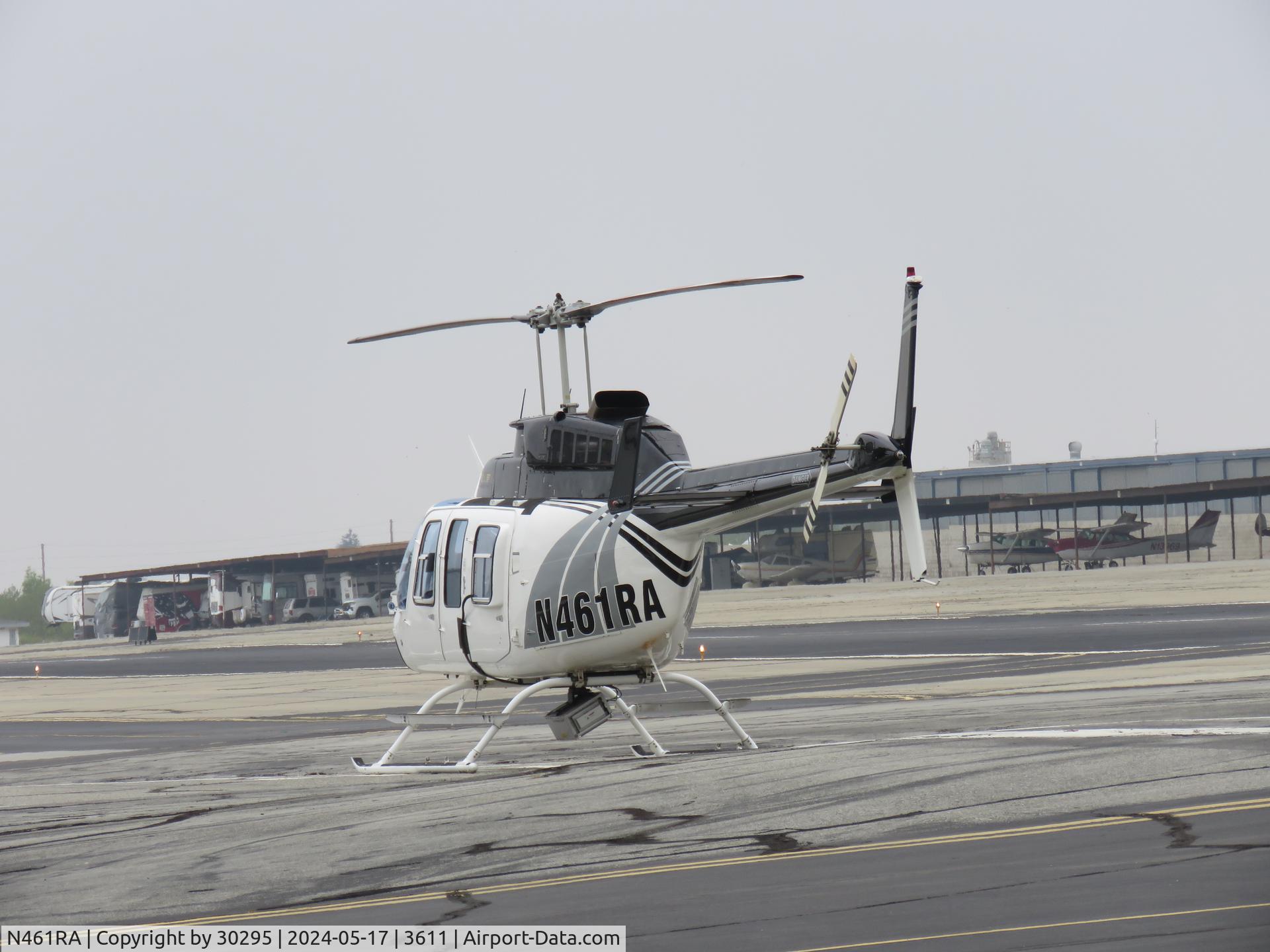 N461RA, 1980 Bell 206L-1/C30P LongRanger II C/N 45461, Parked