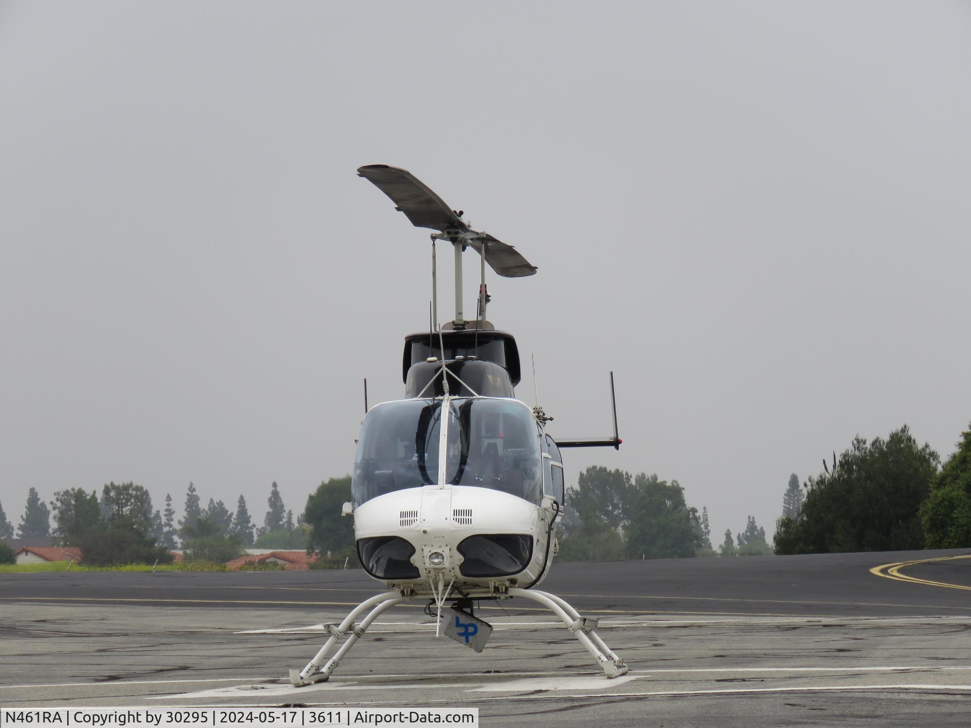 N461RA, 1980 Bell 206L-1/C30P LongRanger II C/N 45461, Parked