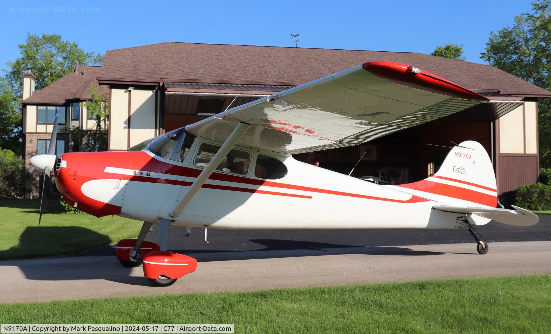 N9170A, 1950 Cessna 170A C/N 19361, Cessna 170A