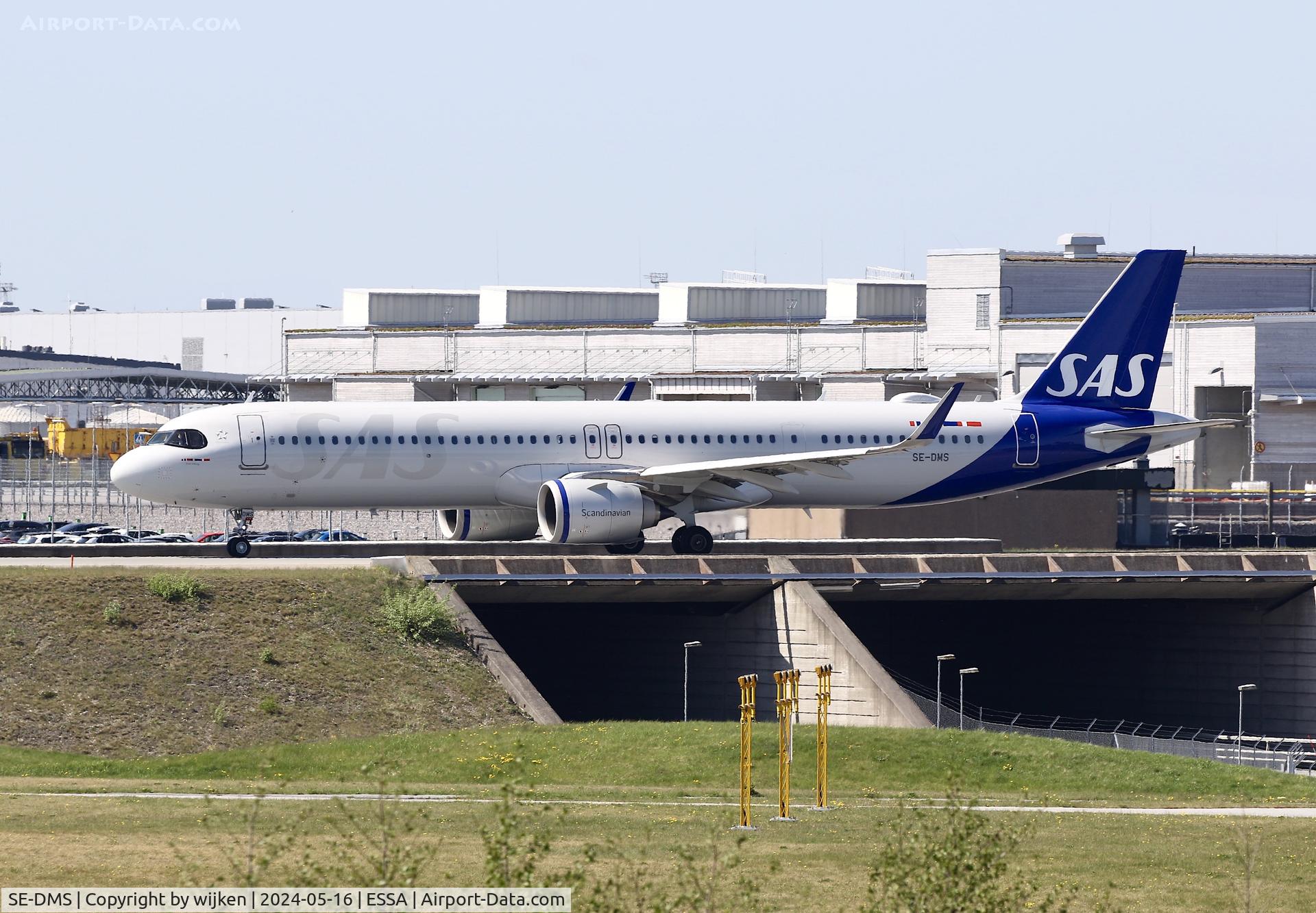 SE-DMS, 2021 Airbus A321-253NX C/N 10500, Twy W