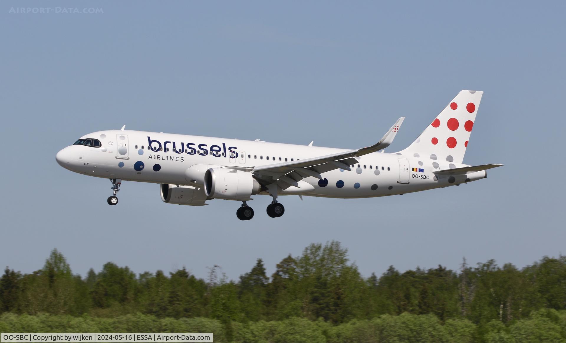 OO-SBC, 2024 Airbus A320-251N C/N 11842, Rwy 26