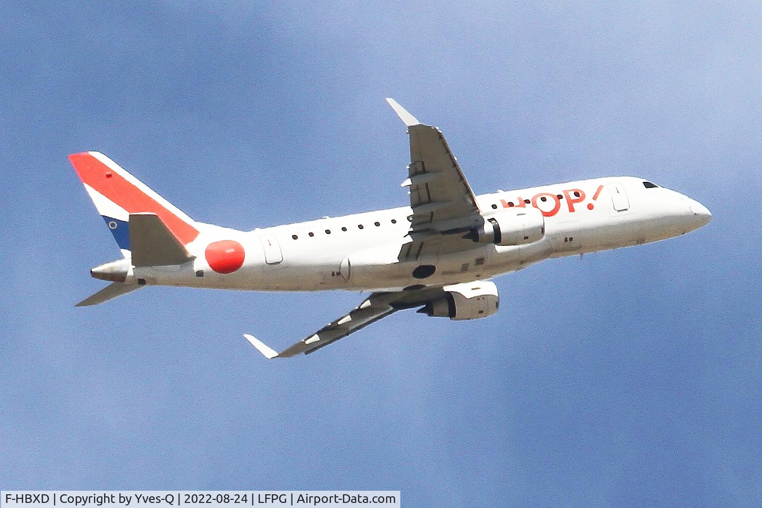 F-HBXD, 2009 Embraer 170ST (ERJ-170-100ST) C/N 17000281, Embraer 170ST, Climbing from rwy 08L, Roissy Charles De Gaulle airport (LFPG-CDG)