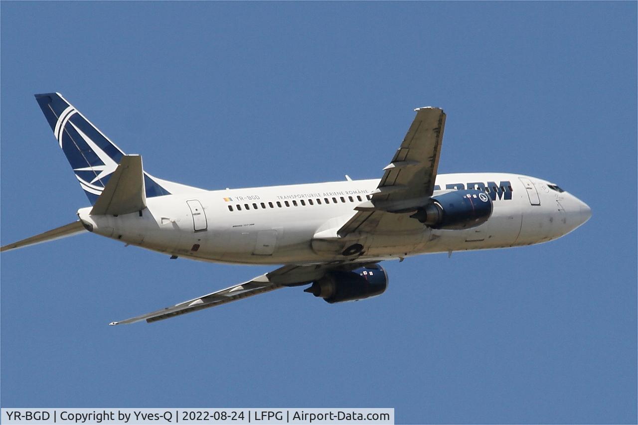 YR-BGD, 1994 Boeing 737-38J C/N 27182/2663, Boeing 737-38J, Take off rwy 09R, Roissy Charles De Gaulle airport (LFPG-CDG)